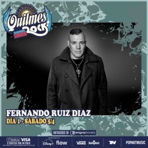 Fernando Ruíz Díaz se suma al Quilmes Rock 2025