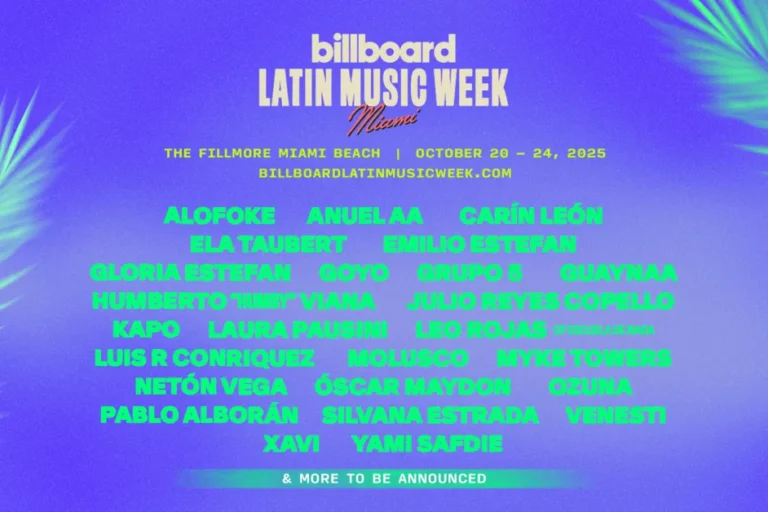 Anuel AA, Xavi, Pablo Alborán, Óscar Maydon y más se suman a Billboard Latin Music Week 2025