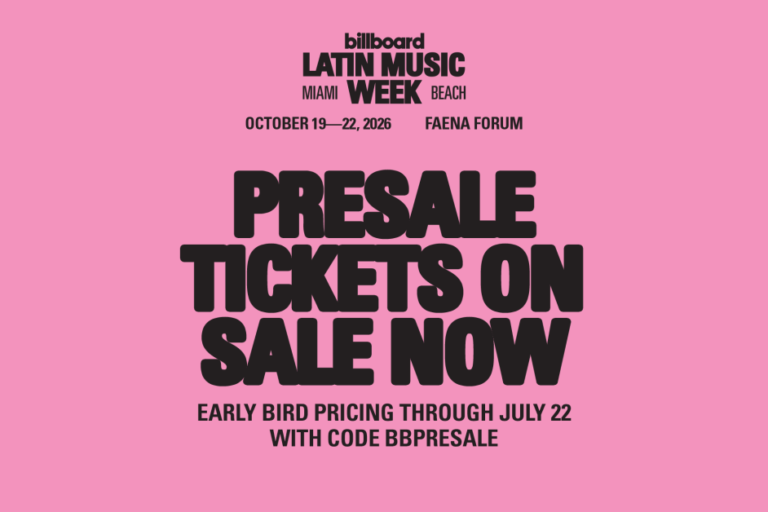 Los boletos para Billboard Latin Music Week 2026 ya están en preventa: reservá los tuyos