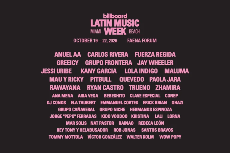 Grupo Frontera, Santos Bravos, Mau y Ricky, Anuel AA y más se suman a Latin Music Week 2026: programa completo