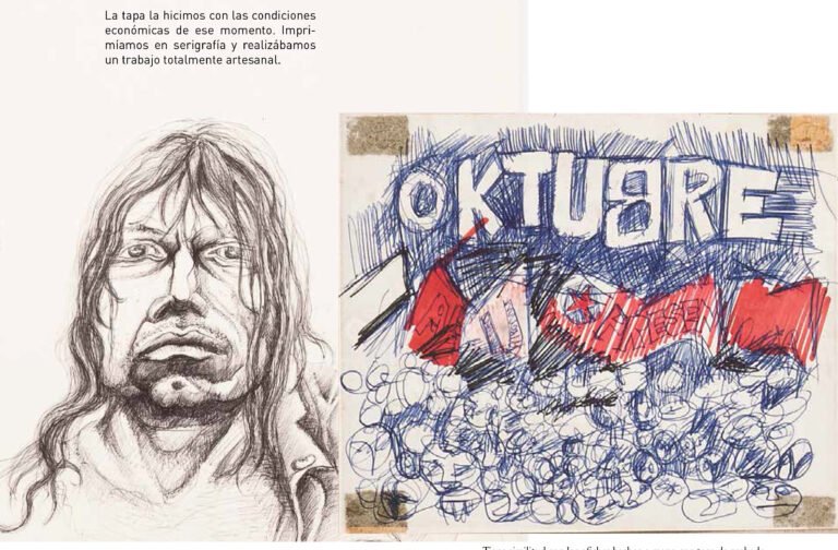 A 40 años de 'Oktubre', Rocambole reconstruye su arte: 7.000 tapas y un esclavo dibujado en un café